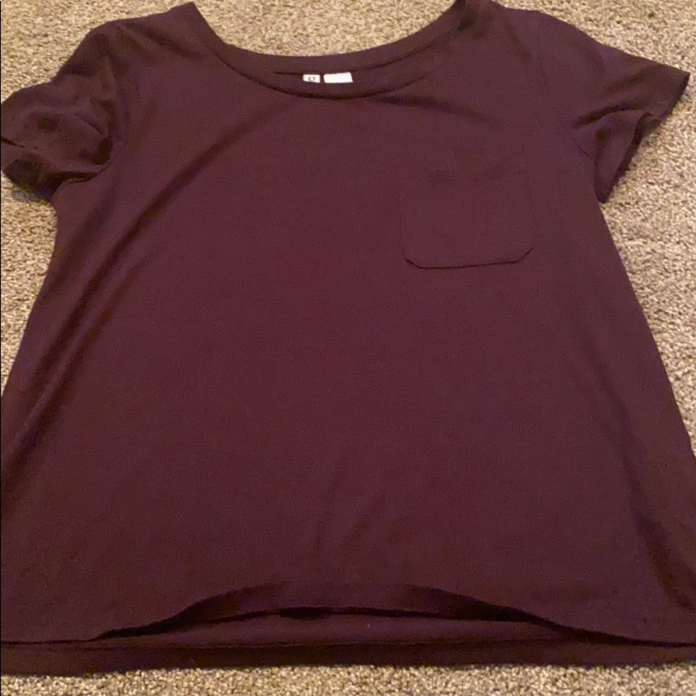Maroon top